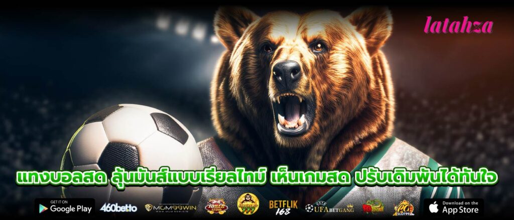 แทงบอลสด ลุ้นมันส์แบบเรียลไทม์ เห็นเกมสด ปรับเดิมพันได้ทันใจ